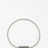 Hommes Ferragamo Bijoux | Bracelet Cable En Argent Sterling 5G Et Titane - Hommes - Noir