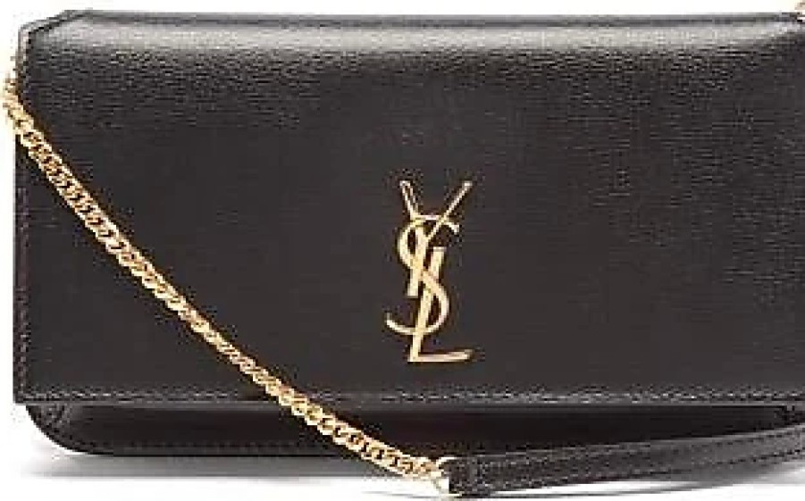 Femmes Saint-Laurent Sacs | Porte-Telephone Bandouliere En Cuir Ysl-Monogram