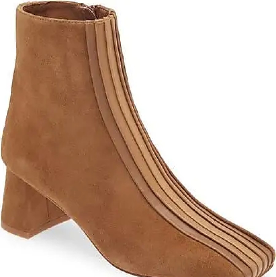 Femmes Skechers Bottines | Bottines A Bout Carre Peace Out En Daim Beige Chez Nordstrom, Taille 5,5