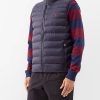 Hommes Moncler Gilets | Gilet Matelasse En Fibres Recyclees A Logo Brode