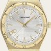 Femmes Ferragamo Montres | Montre Homme Vega Upper East Ip Or Jaune/Blanc