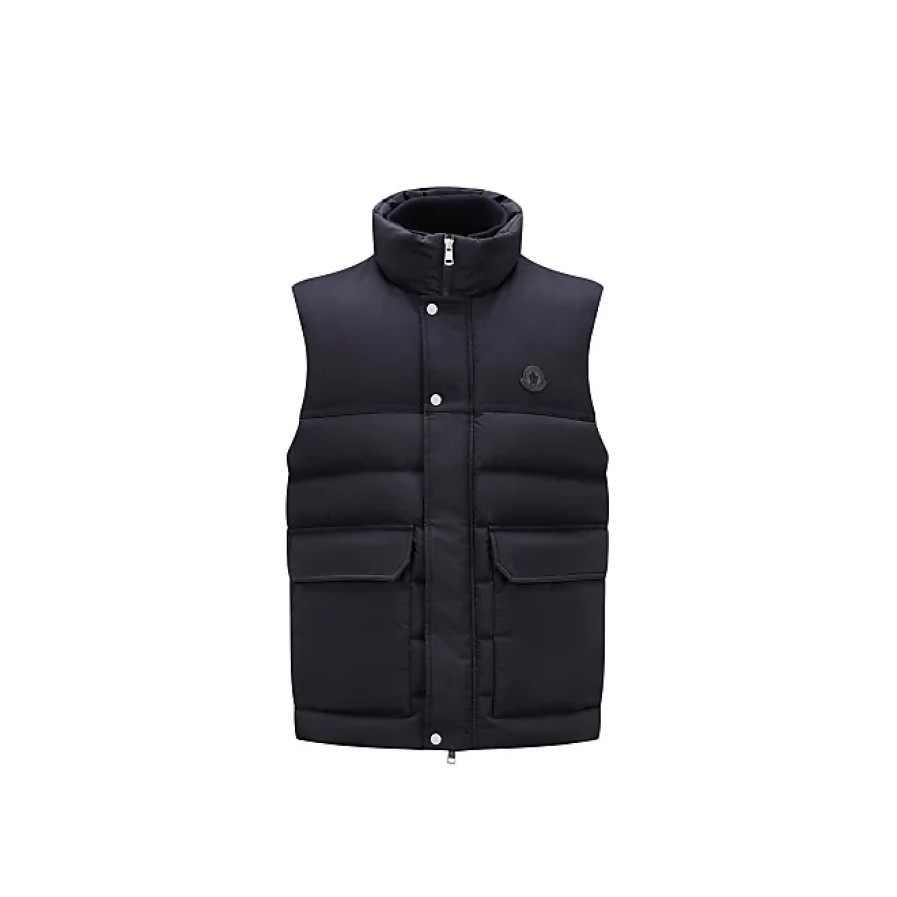 Hommes Moncler Gilets | Doudoune Rance Bleu Taille 7