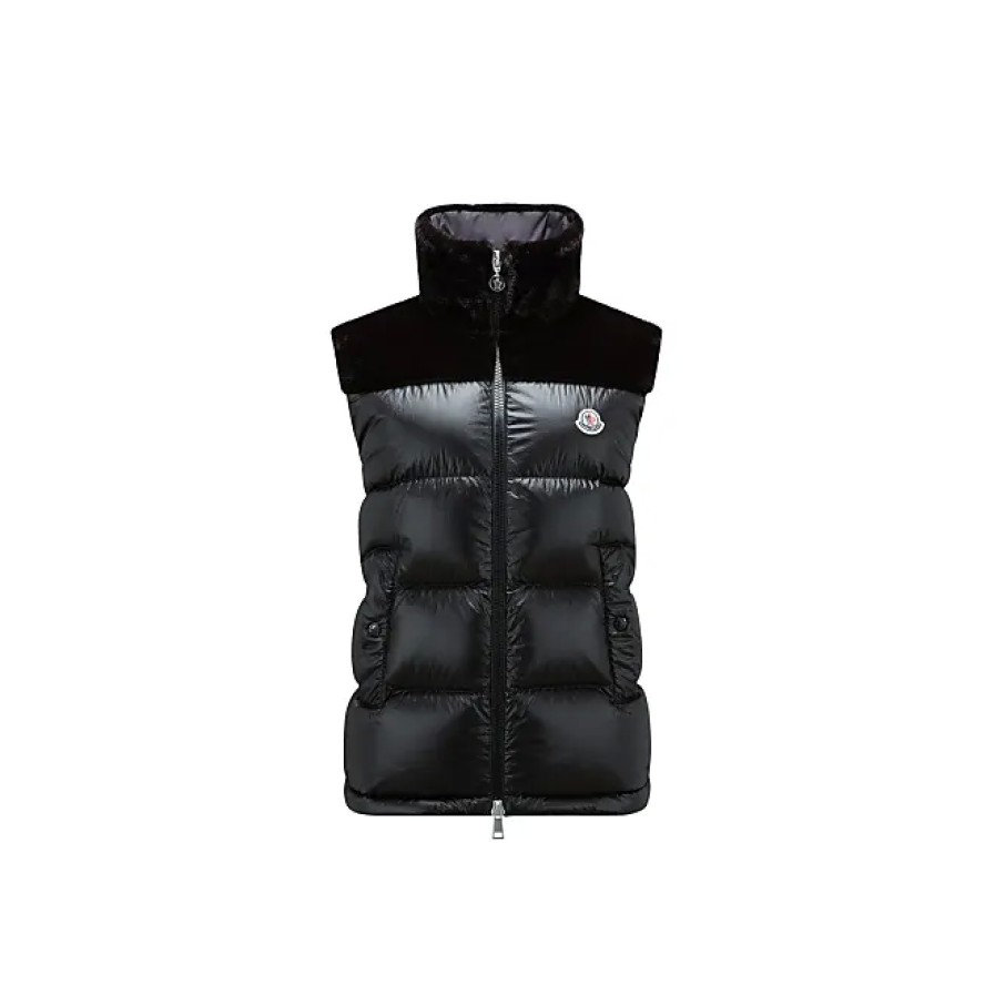 Femmes Moncler Gilets | Lempa Doudoune Noir Taille 1