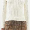 Femmes Max Mara Chandails | Pull En Coton Tricote Torsade Julianna