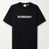 Femmes Burberry T-Shirts | T-Shirt En Jersey De Coton Imprime - Noir - Xxs,Xs,S,M,L,Xl,Xxl