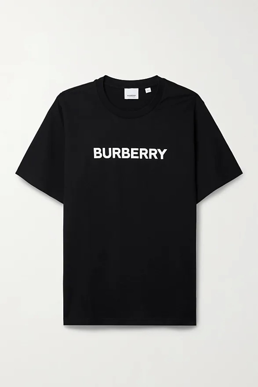 Femmes Burberry T-Shirts | T-Shirt En Jersey De Coton Imprime - Noir - Xxs,Xs,S,M,L,Xl,Xxl