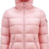 Femmes Moncler Vestes | Doudoune Courte Gles Rose Taille 2