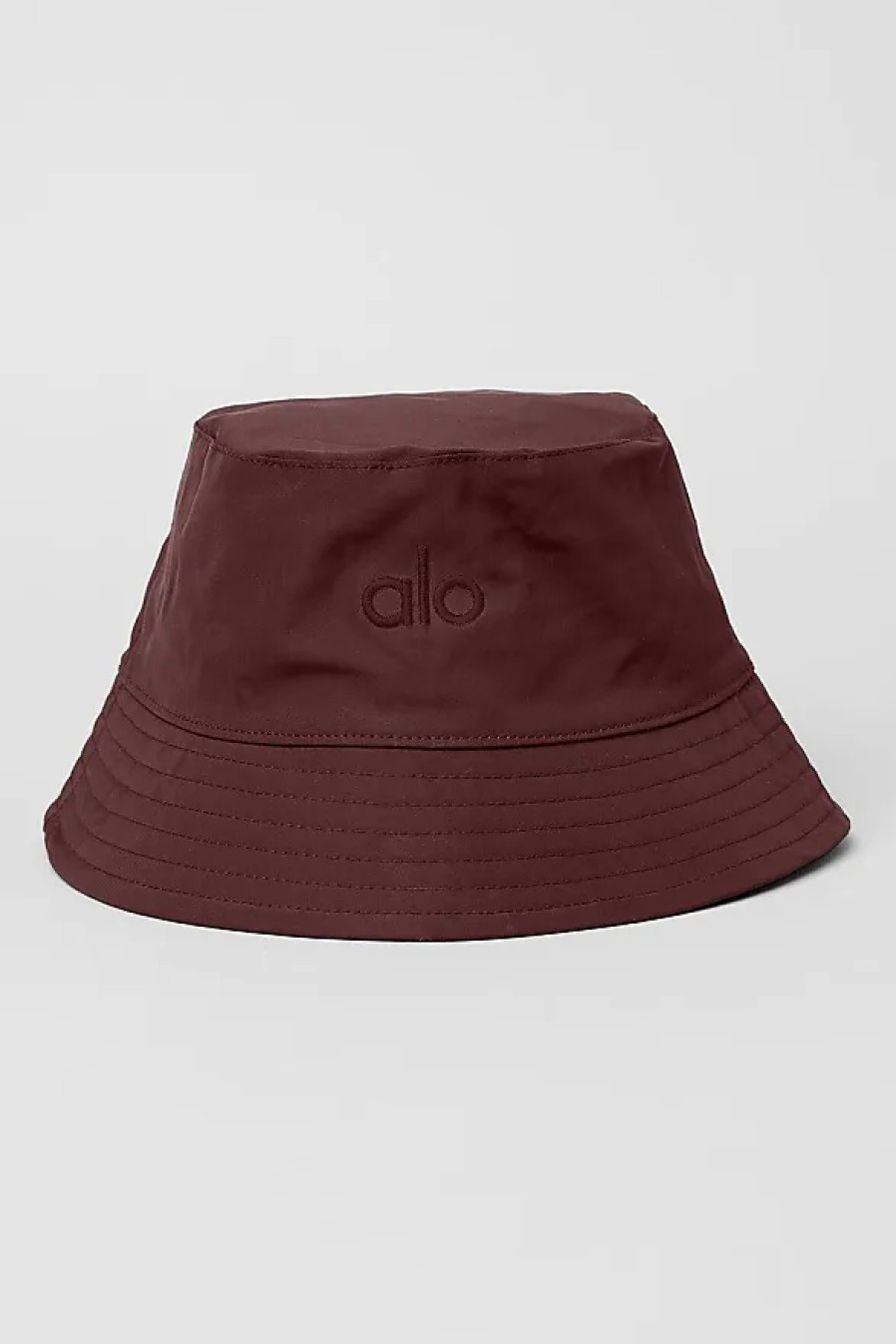 Femmes Moncler Chapeaux | Chapeau Bob Fondamental En Marron Cerise Cola, Taille : Petit/Moyen