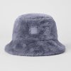 Femmes Moncler Chapeaux | Chapeau Bob En Fausse Fourrure Gris Brouillard, Taille : Moyen/Grand