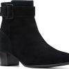 Femmes Flatté Bottines | Clarks(R) Bottines Impermeables A Boucle Loken En Noir Sde Chez Nordstrom, Taille 9,5