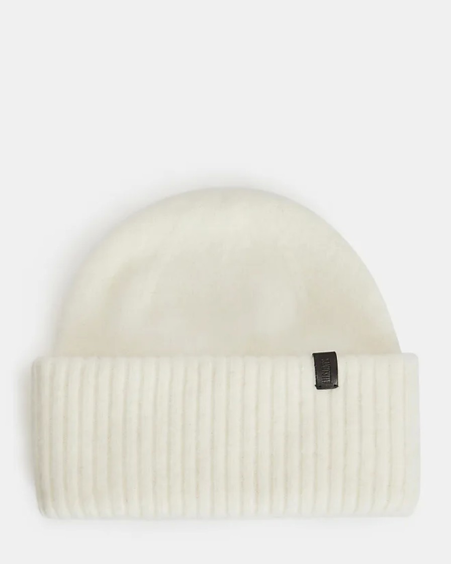 Femmes Michael Kors Chapeaux D'Hiver | Bonnet Brosse En Melange De Laine Et D'Alpaga Jesse