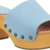 Femmes Neuf Ouest Chaussures A Semelles Compensees | Sandale Laterale A Plateforme En Bois De Hetre En Bleu Chez Nordstrom, Taille 6,5