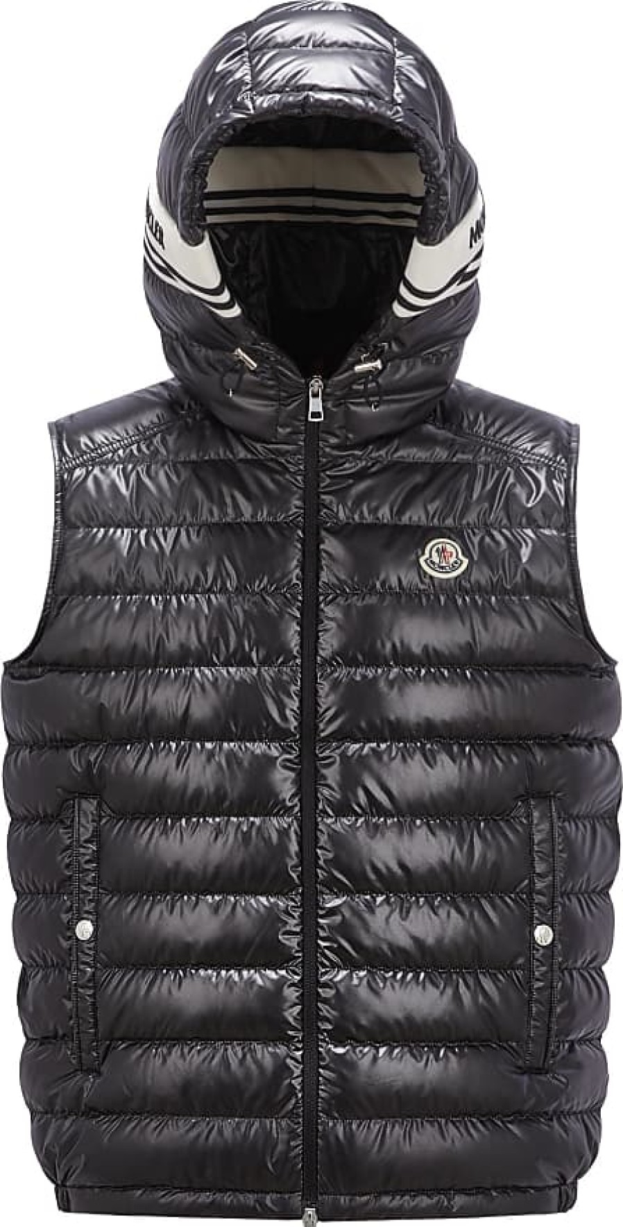 Hommes Moncler Gilets | Gilet En Duvet Clai Noir Taille 7