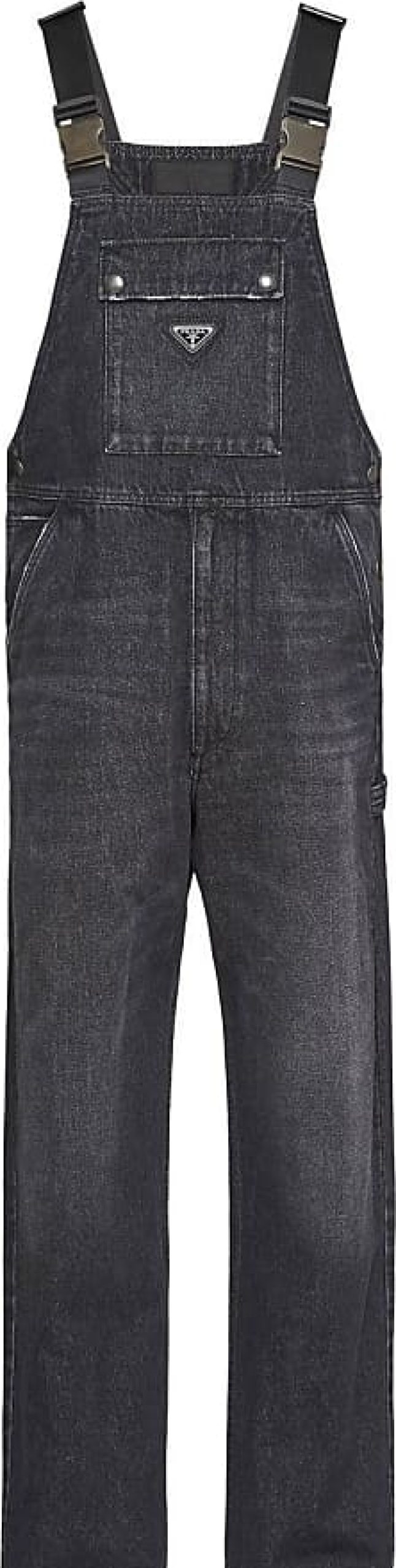 Hommes Reiss Combinaisons | Combinaison Salopette En Coton Delave Fonce - Homme - Coton - 30 - Noir