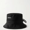 Femmes Moncler Chapeaux | Chapeau Bob En Toile De Coton Orne Le Bob - Noir - 56,58,60