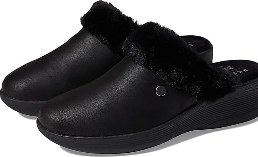 Femmes Birkenstock Chaussons | Martha Stewart - Pier Lite - Cosy High (Noir) Chaussures Pour Femmes