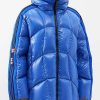 Hommes Jointures d'orignal Manteaux | Moncler X Adidas Originals - Manteau Matelasse Beiser En Nylon Laque - Hommes - Bleu