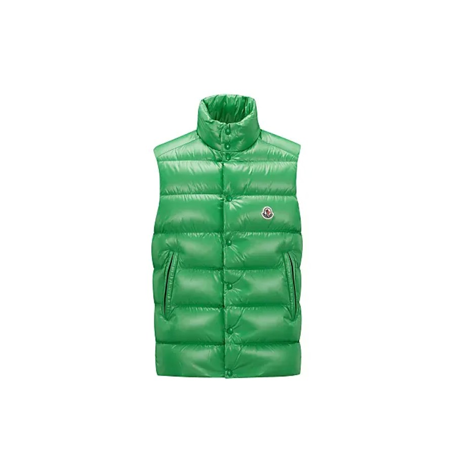 Hommes Moncler Gilets | Tibb Doudoune Vert Taille 5