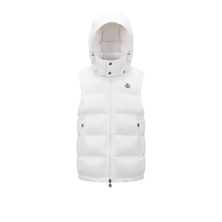 Hommes Moncler Gilets | Bormes Doudoune Blanc Taille 4