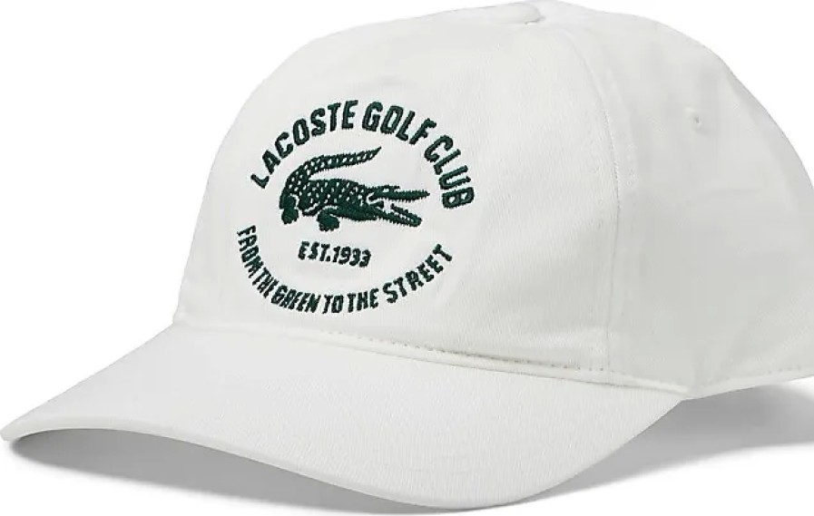 Hommes Ferragamo Casquettes | Casquette Graphique Club Lacoste (Cake Flour White) Casquettes