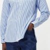 Femmes Luca Faloni Chemises | Chemise Oxford En Coton Raye A Manches Longues