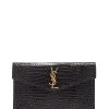 Femmes Saint-Laurent Sacs | Pochette En Cuir Effet Croco Uptown Ysl-Plaque