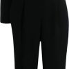 Hommes Reiss Combinaisons | Combinaison Jambe Droite A Une Epaule - Femme - Viscose/Polyester/Coton - 36 - Noir