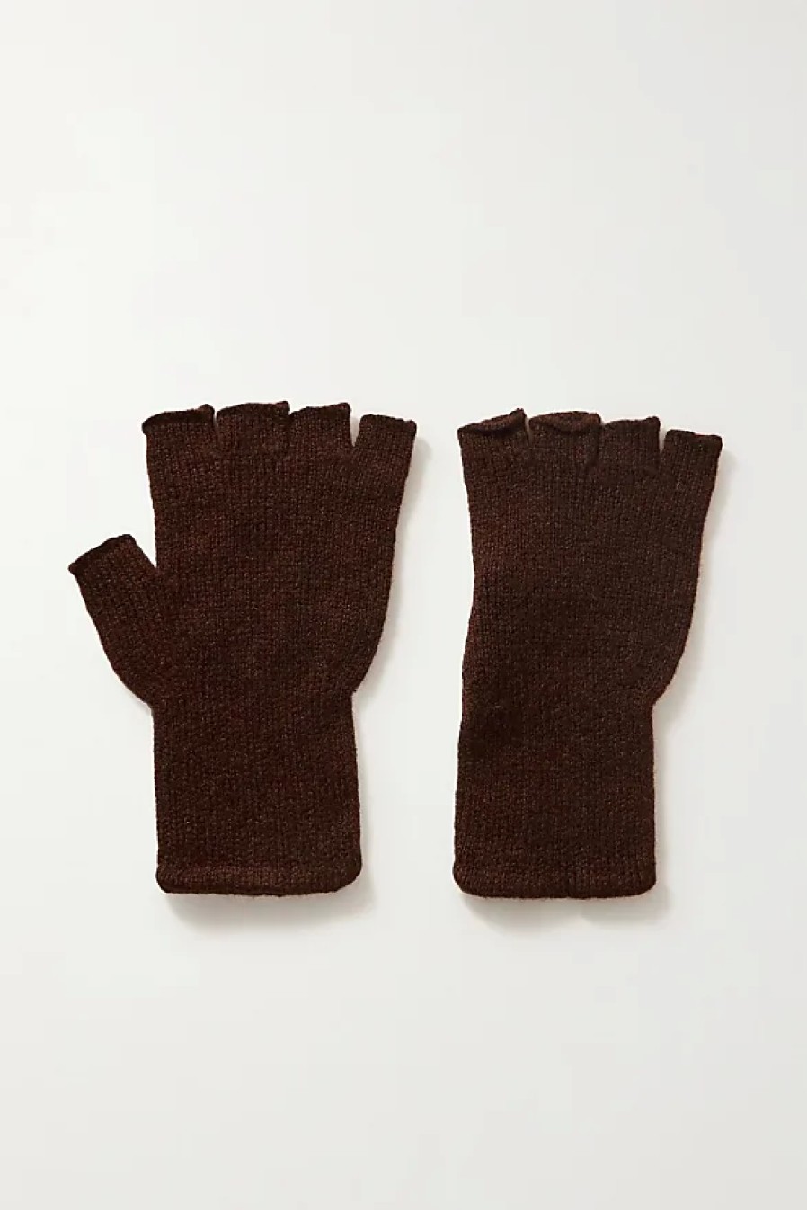 Femmes Beau Stockholm Gants | Gants Sans Doigts En Cachemire - Marron - Taille Unique