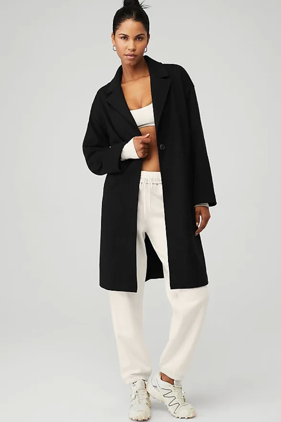 Femmes Mère Manteaux | Veste Trench Vip Blazer En Noir, Taille: Medium