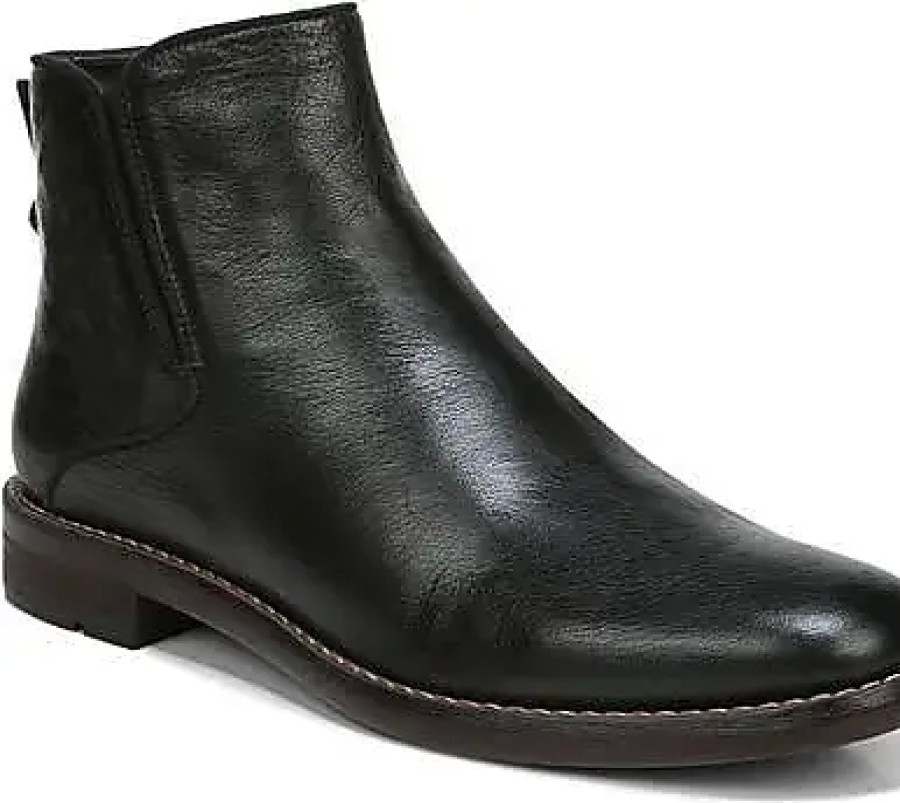 Femmes Flatté Bottines | Bottine Marcus En Cuir Noir Chez Nordstrom, Taille 6