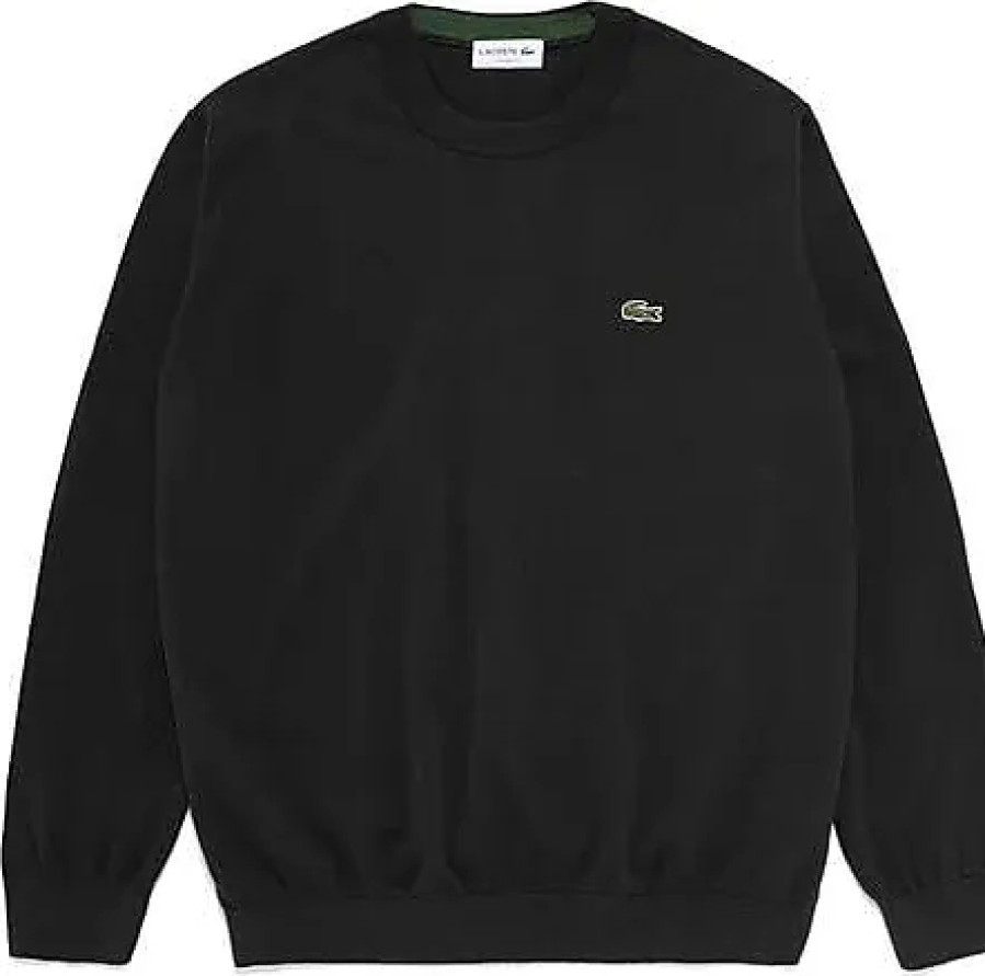 Hommes Sonia Rykiel Chandails | Pull A Col Rond En Jersey De Coton Uni En Noir Chez Nordstrom, Taille 3