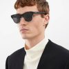 Hommes Blanc cassé Des Lunettes De Soleil | Lunettes De Soleil Rondes En Acetate Travel