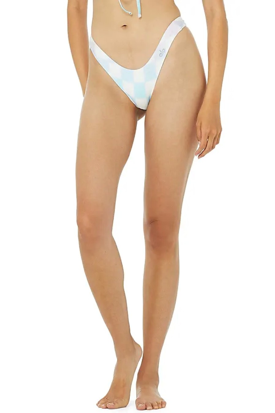 Femmes Alo Yoga Maillots De Bain | Alo X Frankies Bikinis Katarina Bottom En Damier Pastel, Taille : Medium