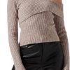 Femmes Reiss Chandails | Pull Cotele Asymetrique A Une Epaule En Taupe Chez Nordstrom, Taille X-Small