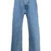 Hommes Valentino Garavani Jeans | Jean Droit Taille Moyenne - Homme - Coton - 34 - Bleu