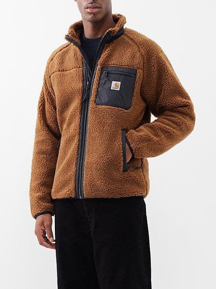 Hommes Reiss Vestes | Carhartt Wip - Veste Polaire Zippee Prentis - Homme - Marron