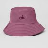 Femmes Alo Yoga Chapeaux | Chapeau Bob Fondamental En Violet Murier Doux, Taille : Moyen/Grand