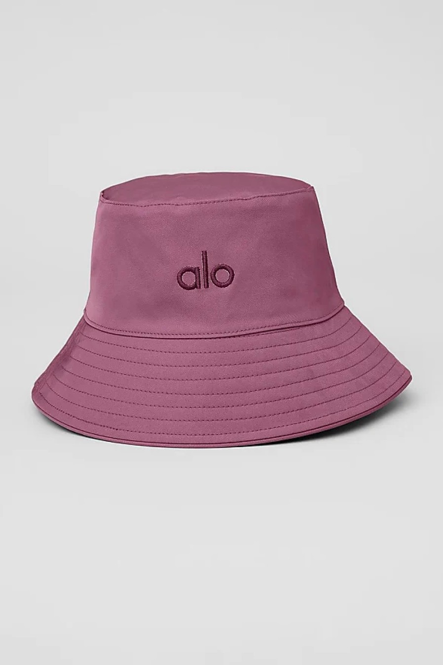 Femmes Alo Yoga Chapeaux | Chapeau Bob Fondamental En Violet Murier Doux, Taille : Moyen/Grand