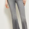 Femmes Mère Jeans | Jean Bootcut Court Taille Haute Bridget, Overcast