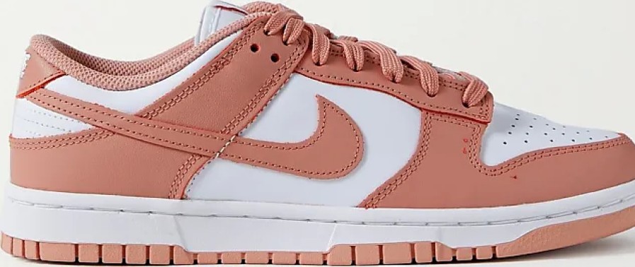 Femmes Nike Baskets | Baskets Dunk Low En Cuir - Rose - Us5, Us5.5, Us6, Us6.5, Us7, Us7.5, Us8, Us8.5, Us9, Us9.5, Us10, Us10.5, Us11