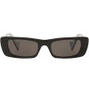 Femmes Gucci Des Lunettes De Soleil | Lunettes De Soleil A Monture Rectangulaire Avec Plaque Logo - Femmes - Acetate/Nylon - Taille Unique - Noir