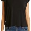 Femmes Vêtements Vuori T-Shirts | T-Shirt En Jersey Extensible A Col Rond En Noir Chez Nordstrom, Taille X-Small