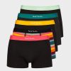 Hommes Paul Smith Sous-Vetement | Boxer Homme 5 Pack Blk Artst