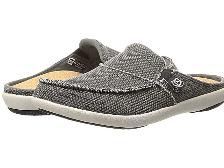 Femmes Flatté Chaussons | Siesta Slide (Charcoal Grey) Chaussures Sabots Pour Femmes