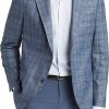 Hommes Luca Faloni Costumes | Manteau De Sport En Laine Coupe Ajustee En Bleu Clair Chez Nordstrom, Taille 48 Regular