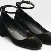 Femmes Prada Chaussures En Cuir | Escarpins En Velours