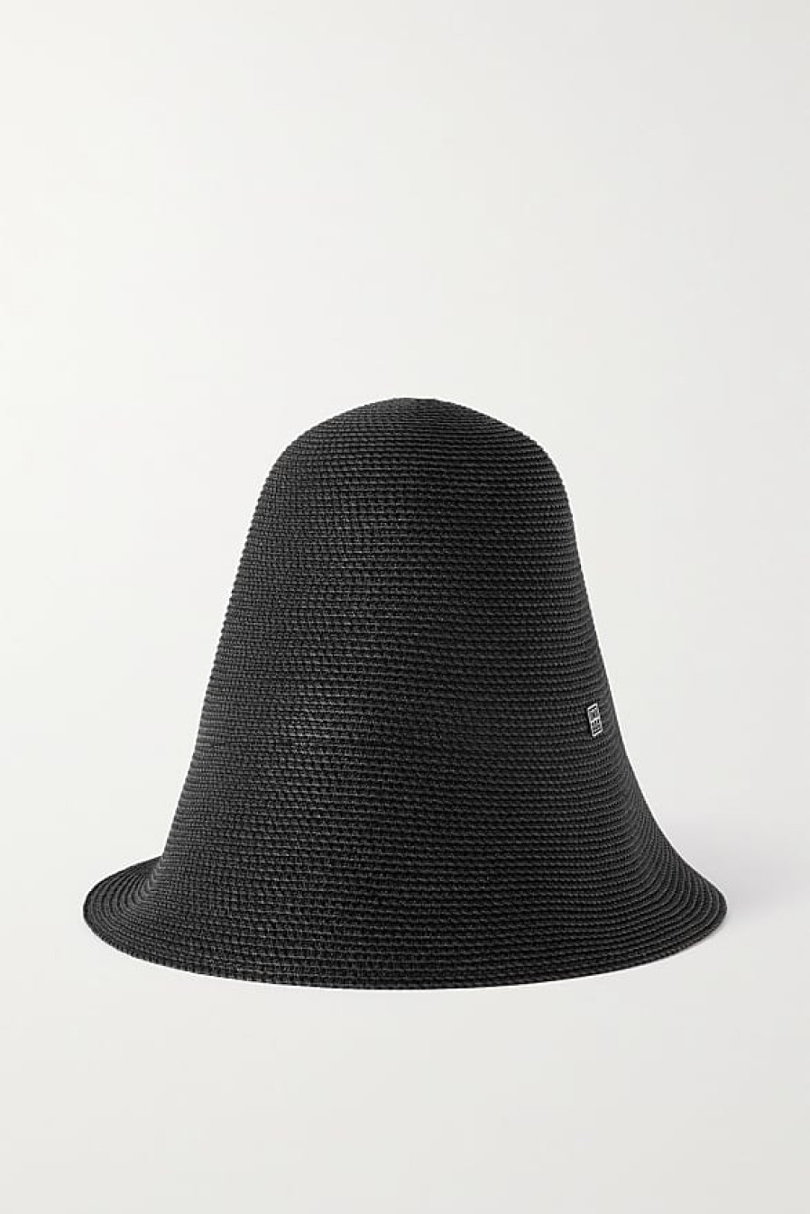 Femmes Moncler Chapeaux | Chapeau De Paille Embelli - Noir - Taille Unique