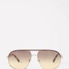 Hommes Ray-Ban Des Lunettes De Soleil | Lunettes De Soleil En Metal Maxwell Aviator - Hommes - Or Rose