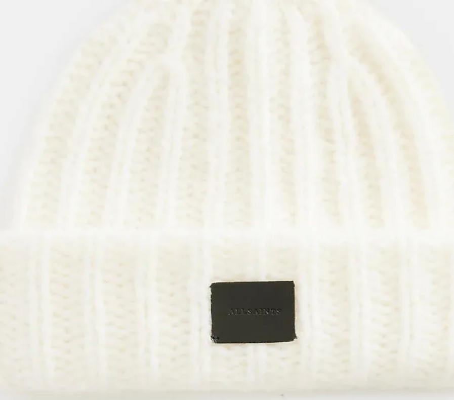 Femmes Moncler Chapeaux D'Hiver | Bonnet Tricote Cotele Epais Harri