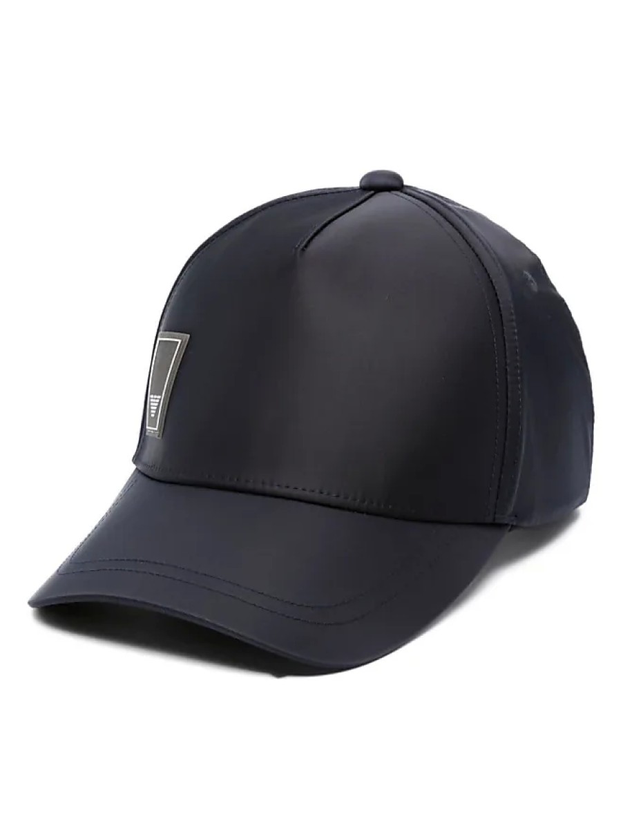 Hommes Ferragamo Casquettes | Casquette De Baseball Avec Patch Logo - Homme - Polyester/Polyester - Taille Unique - Bleu